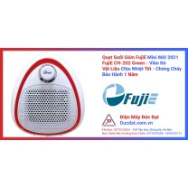 Quạt Sưởi FujiE Gốm Ceramic Mini CH-202 Red - Màu Trắng Viền Đỏ